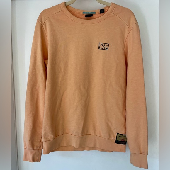 Scotch & Soda Other - Scotch & Soda Far East Amsterdams Blauw Crewneck Sweatshirt, Apricot, M, EUC